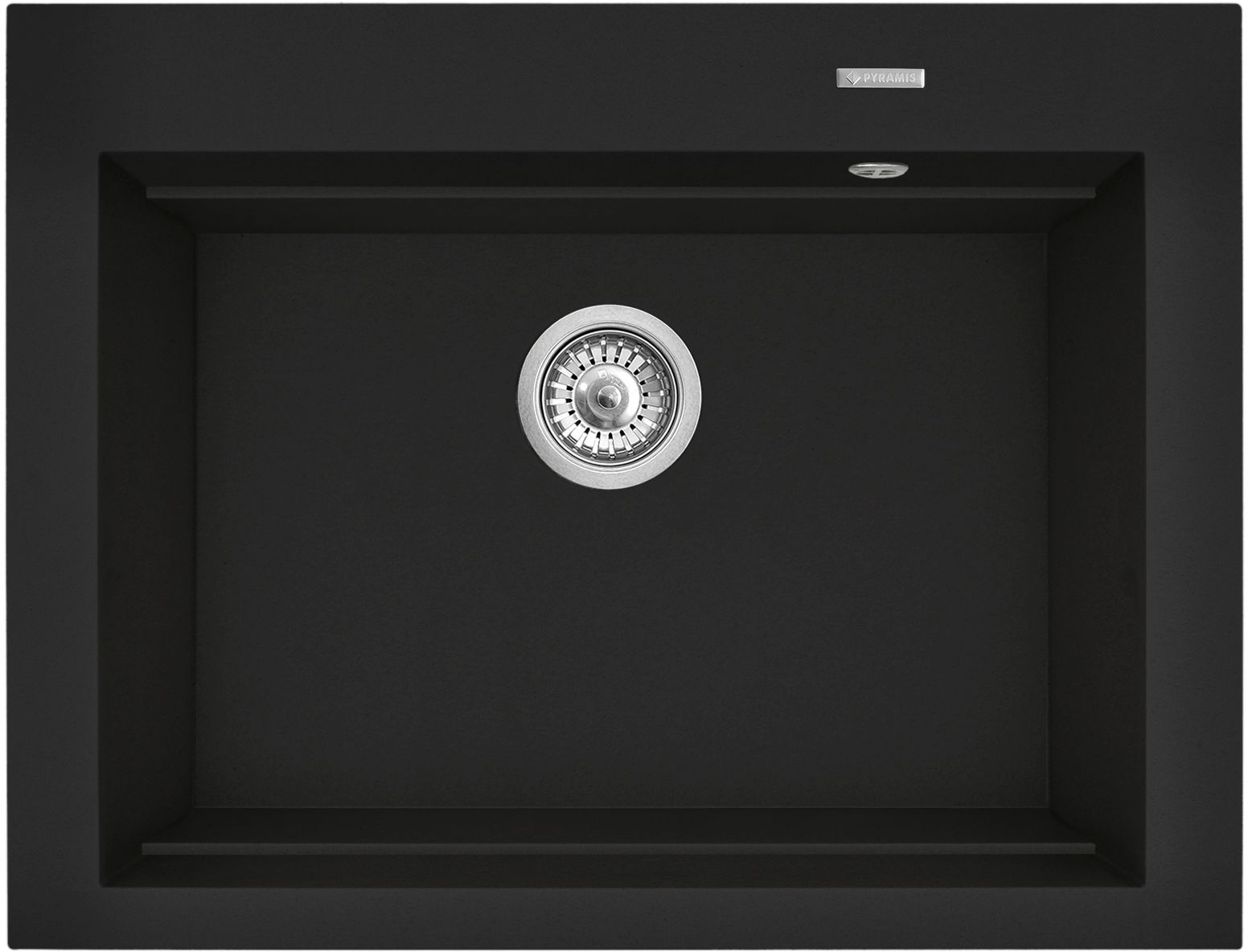 Pyramis Siros chiuvetă din granit 67x51.5 cm gri/grafit/onix 070169101