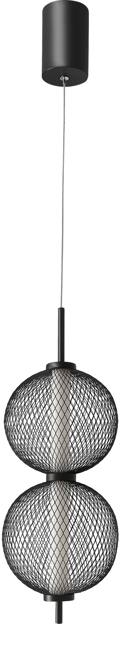 Candellux Puma lampă suspendată 1x10 W negru 32-35356