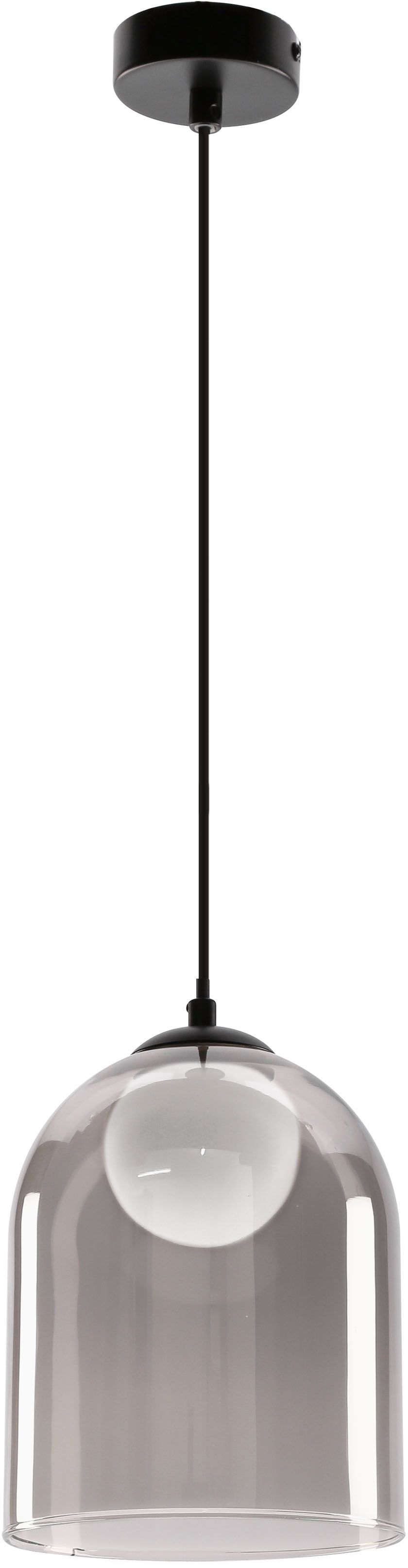 Candellux Klea lampă suspendată 1x15 W negru 31-38340