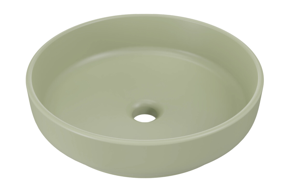 Comad River 1 lavoar 40x40 cm rotund de blat verde RIVER 1 OLIVE GREEN MATT UN 40 ( E-6595 )