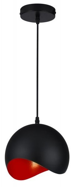 GTV Mavia lampă suspendată 1x40 W negru OS-MAV-12-DEC
