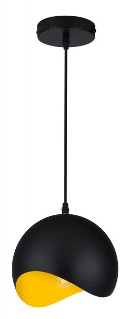 GTV Mavia lampă suspendată 1x40 W negru OS-MAV-13-DEC
