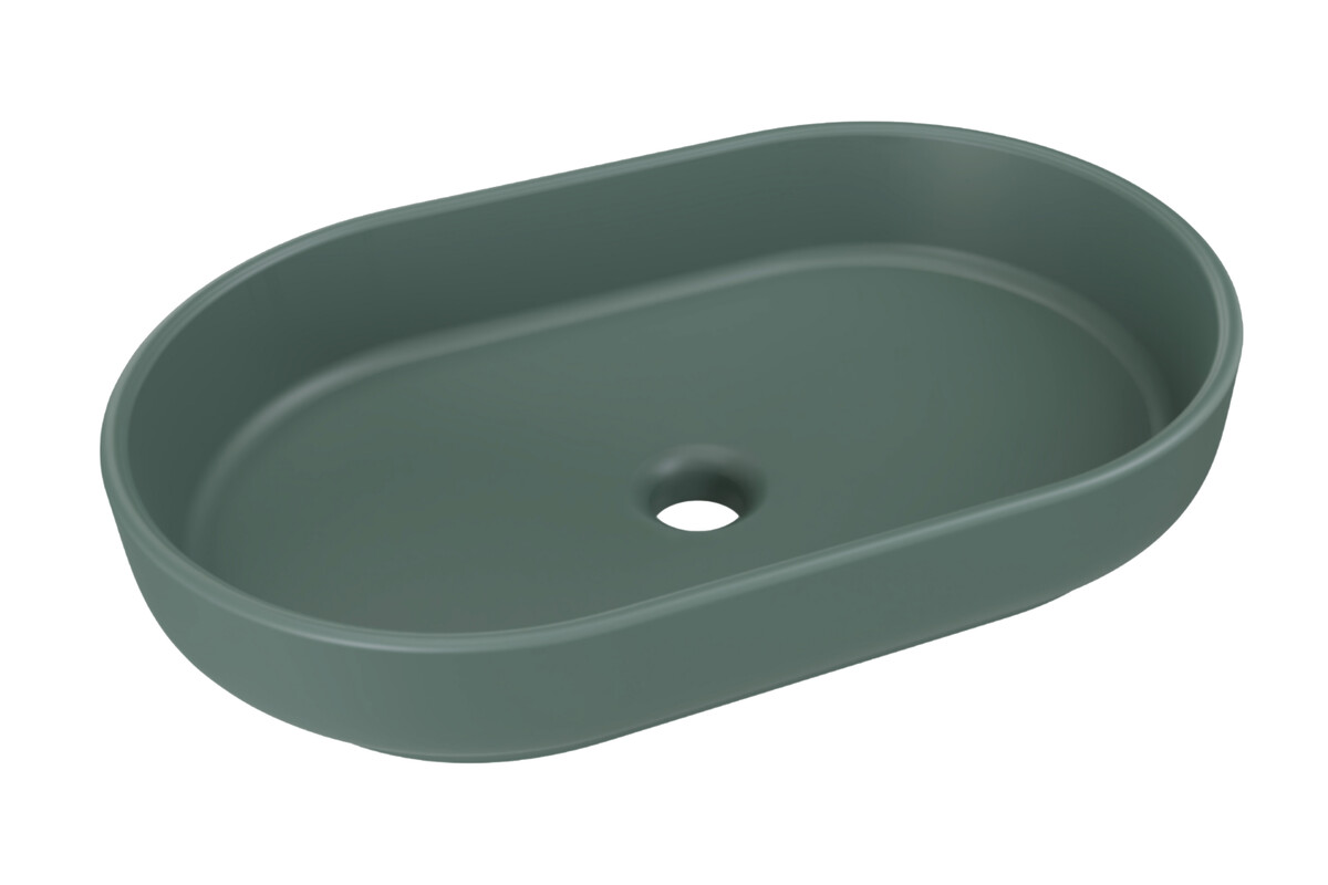 Comad River 2 lavoar 55x35 cm ovale de blat verde RIVER 2 FOREST GREEN MATT UN 55 ( E-6594 )