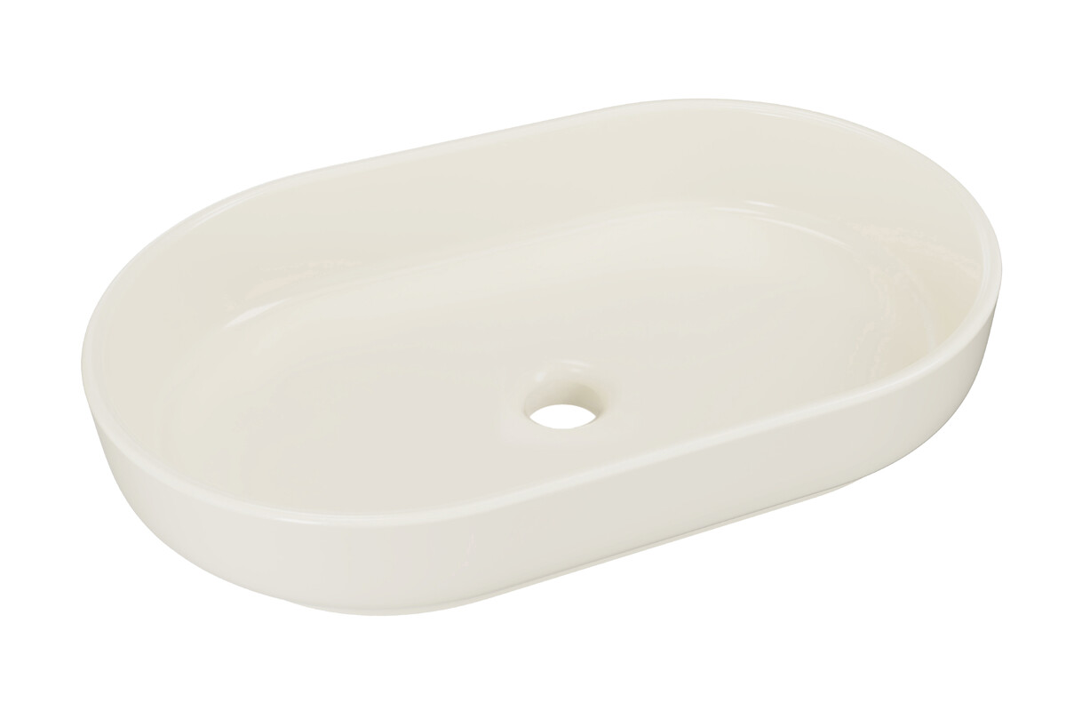 Comad River 2 lavoar 55x35 cm ovale de blat maro/bej RIVER 2 IVORY MATT UN 55 ( E-6594 )