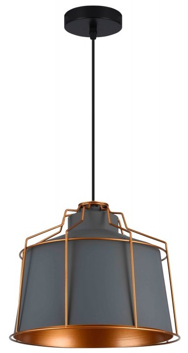 GTV Goa lampă suspendată 1x40 W gri/frasin OS-GOA-15-DEC