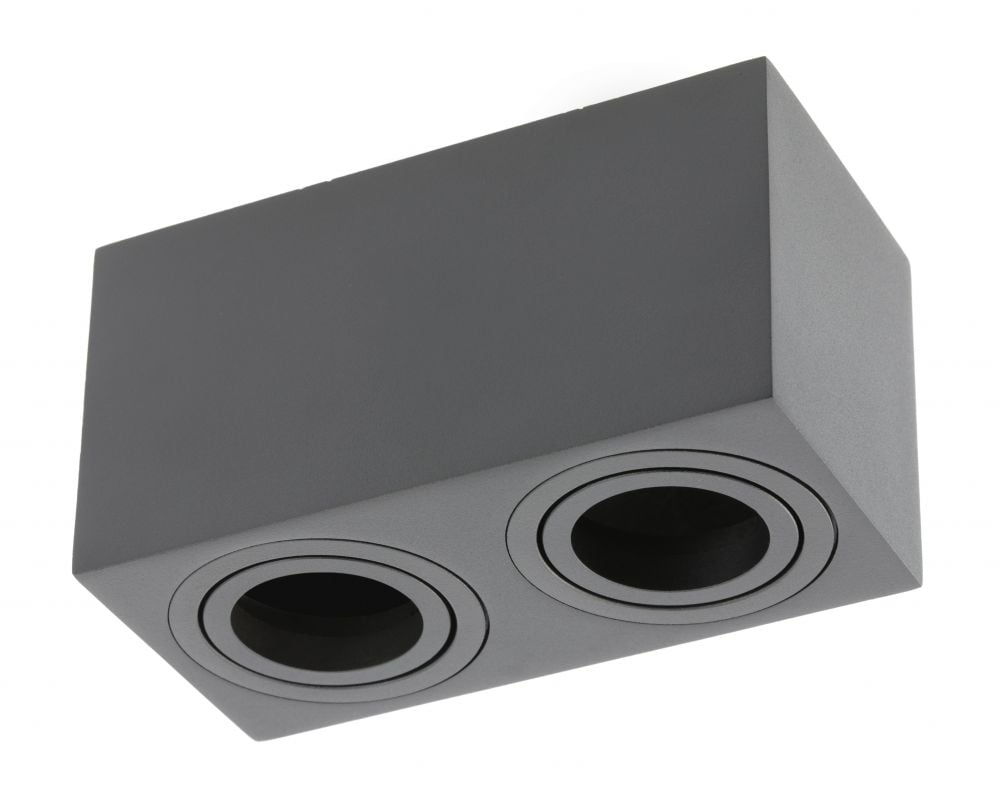 GTV Aveiro lampă de tavan 2x20 W negru OS-AVB80160KW2-00
