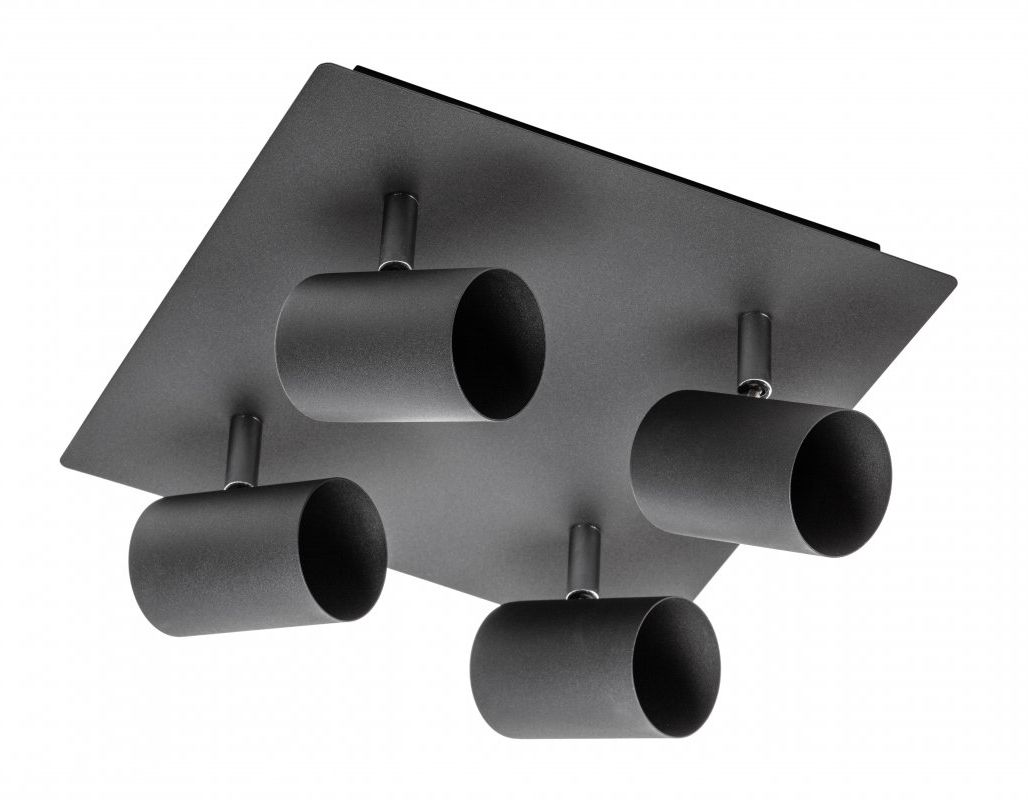 GTV Veneto lampă de tavan 4x20 W negru OS-VEN20WOK4-10