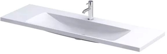 Oristo Compact lavoar 120x38 cm dreptunghiular mobilier alb UME-C-ET-120-92