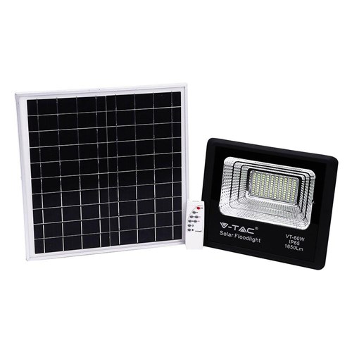 V-TAC lampă solară suspendată 1x20 W negru 8575
