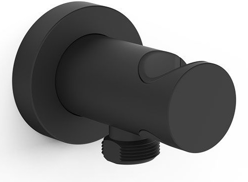 Tres conexiune unghiulară cu mâner negru 26118221NM