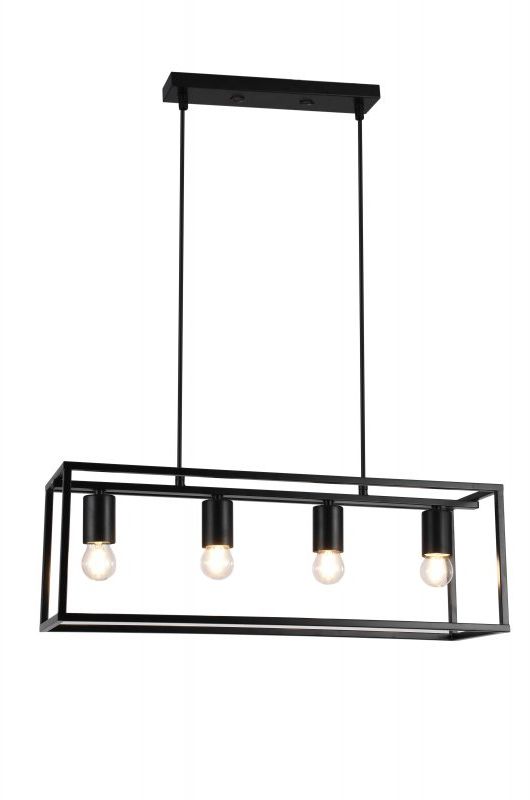 GTV Diu lampă suspendată 4x40 W negru OS-DIU4-10-DEC