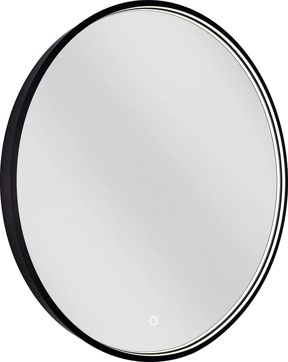 Dubiel Vitrum Coco oglindă 70x70 cm rotund cu iluminare negru 5905241013220