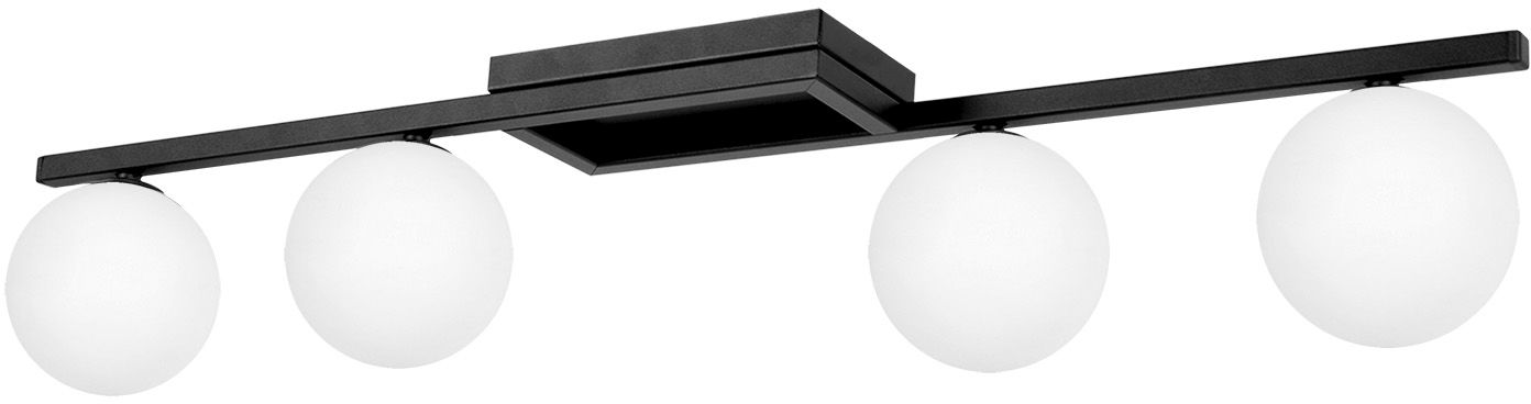 Kaja Korfu lampă de tavan 4x10 W alb-negru K-5460