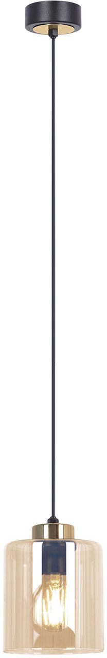 Kaja Aurelia lampă suspendată 1x15 W negru-auriu-chihlimbar K-5520