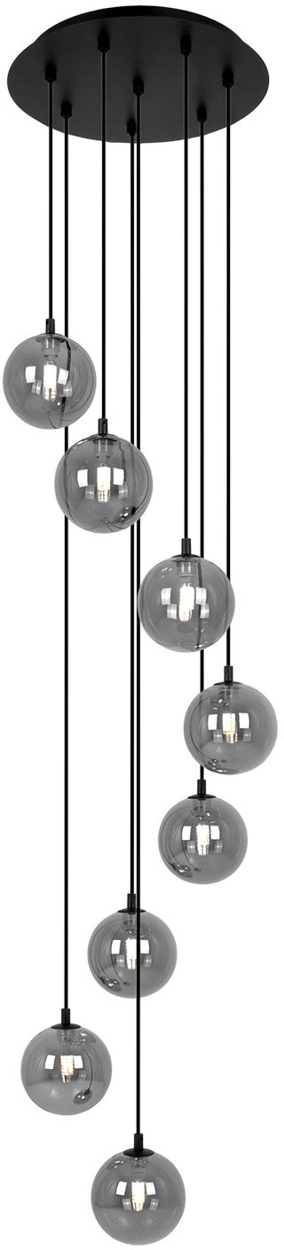 Kaja Dori lampă suspendată x10 W negru-grafit K-5557