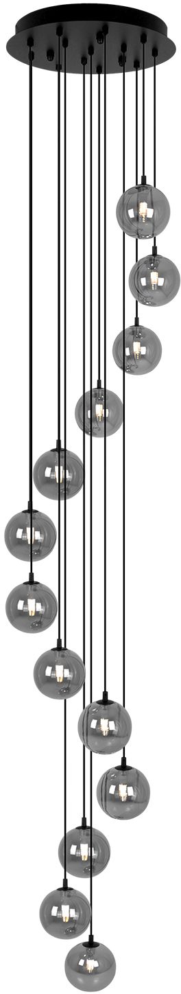 Kaja Dori lampă suspendată x10 W negru-grafit KP-30