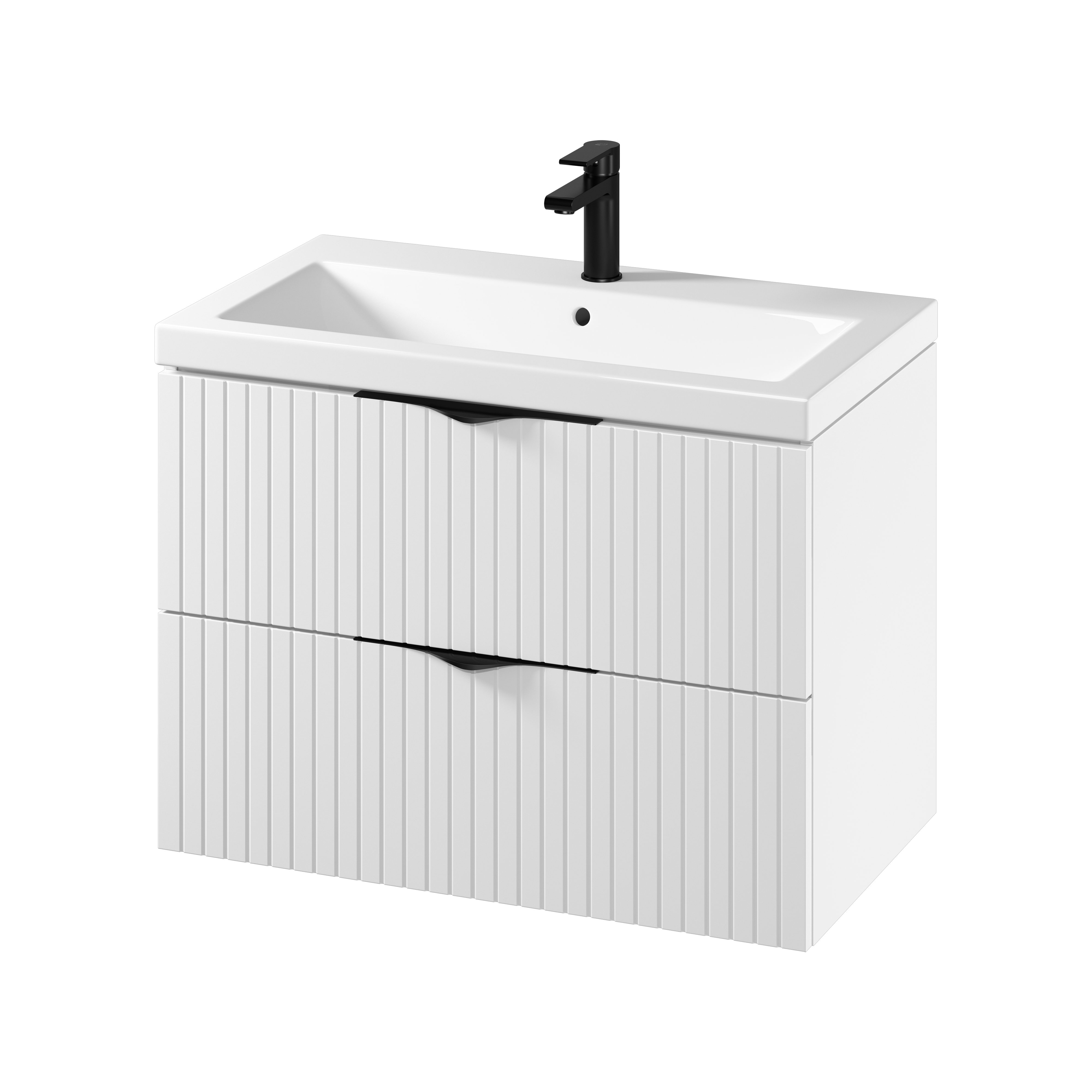 Cersanit Tirso lavoar cu dulap 80 cm alb S801-547