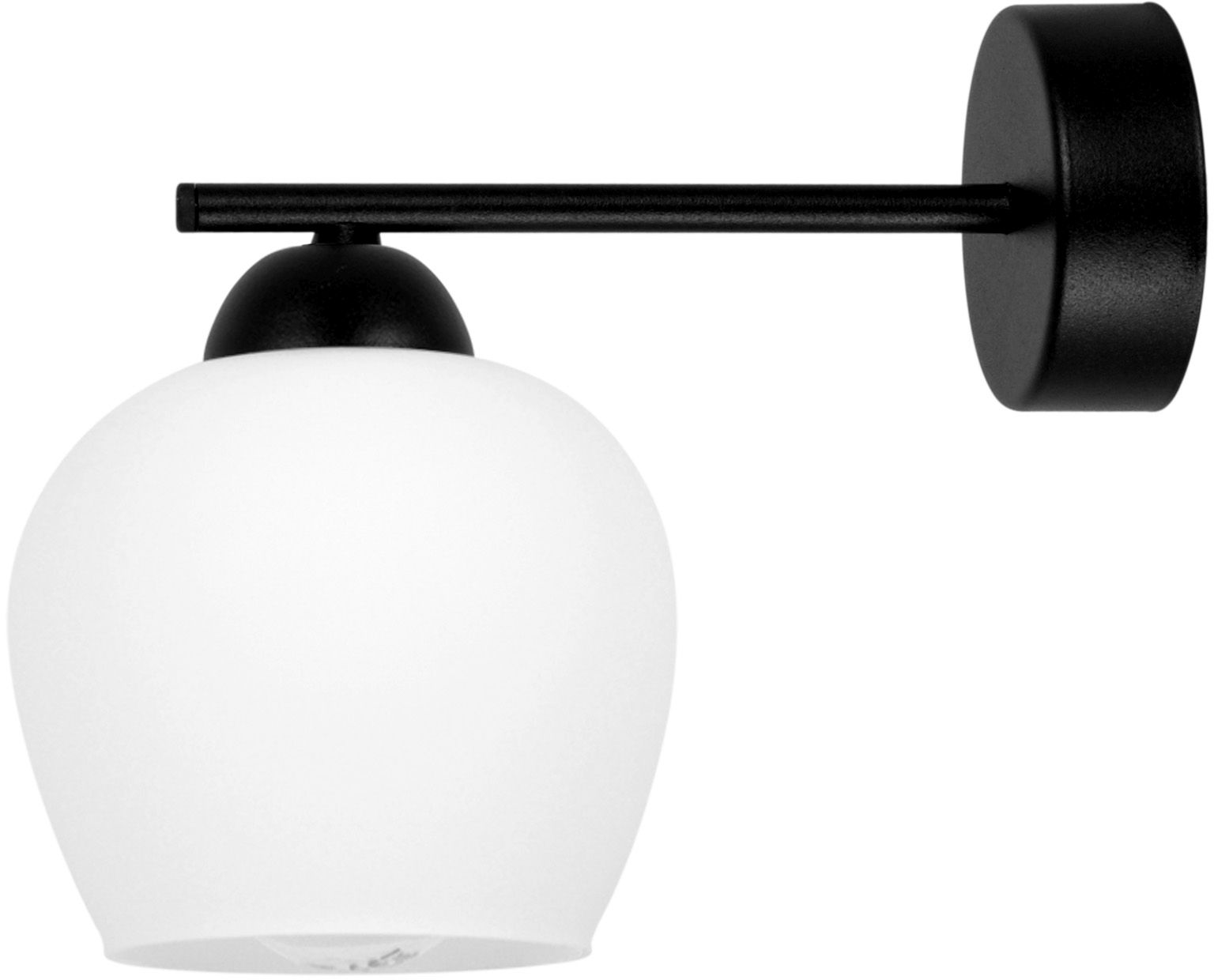 Kaja Abro lampă de perete 1x15 W alb-negru K-5603