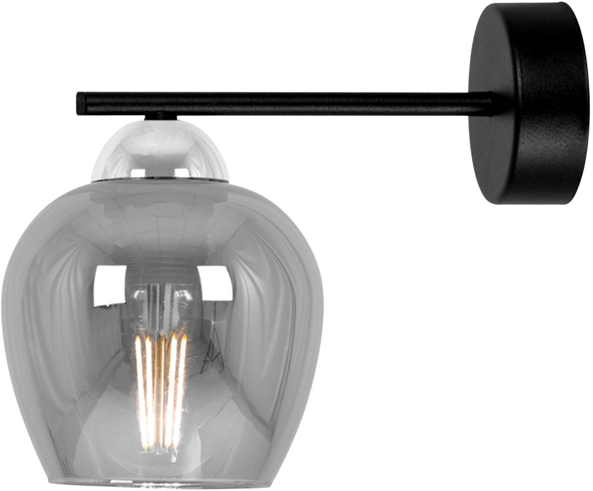 Kaja Nira lampă de perete 1x15 W negru-crom K-5613