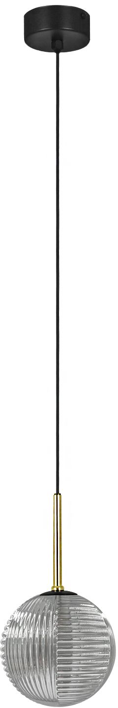 Kaja Fado lampă suspendată 1x10 W negru-auriu-grafit K-5690