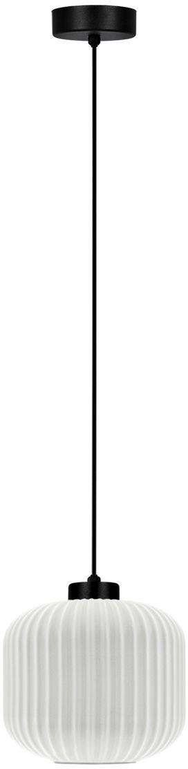 Kaja Sparta lampă suspendată 1x15 W alb-negru K-5640