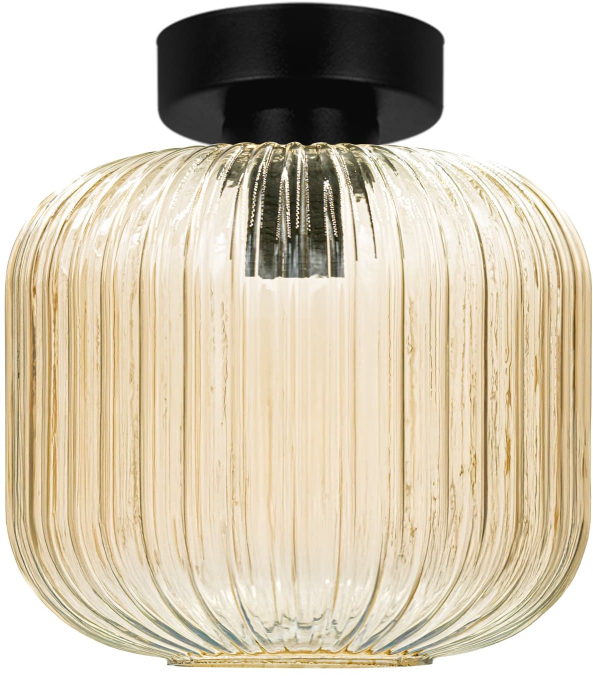 Kaja Clark lampă de tavan 1x15 W negru-chihlimbar K-5652