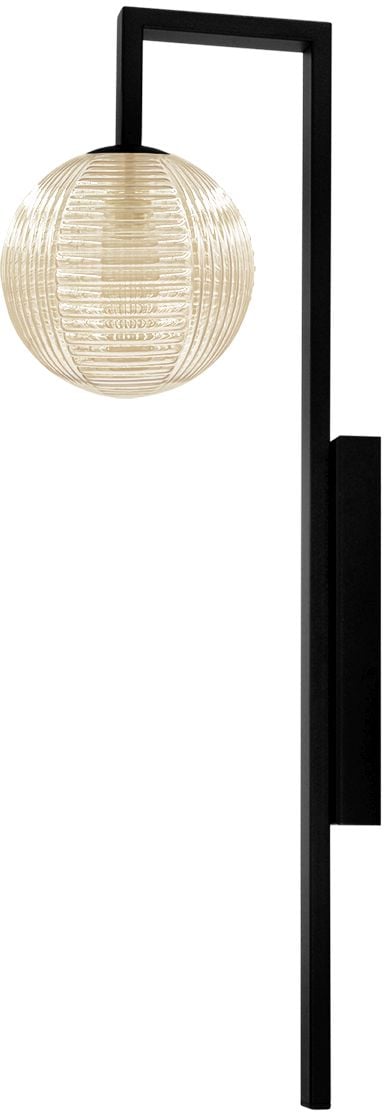 Kaja Emir lampă de perete 1x10 W negru-chihlimbar K-5768