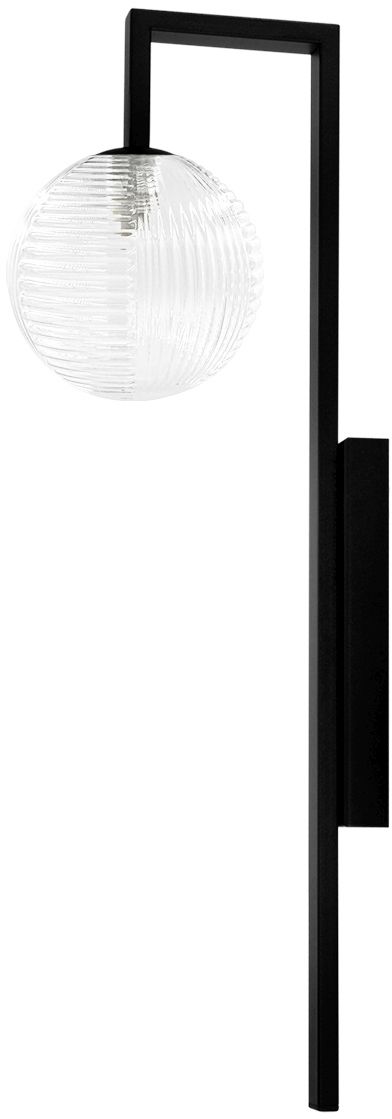 Kaja Parma lampă de perete 1x10 W negru-transparent K-5763
