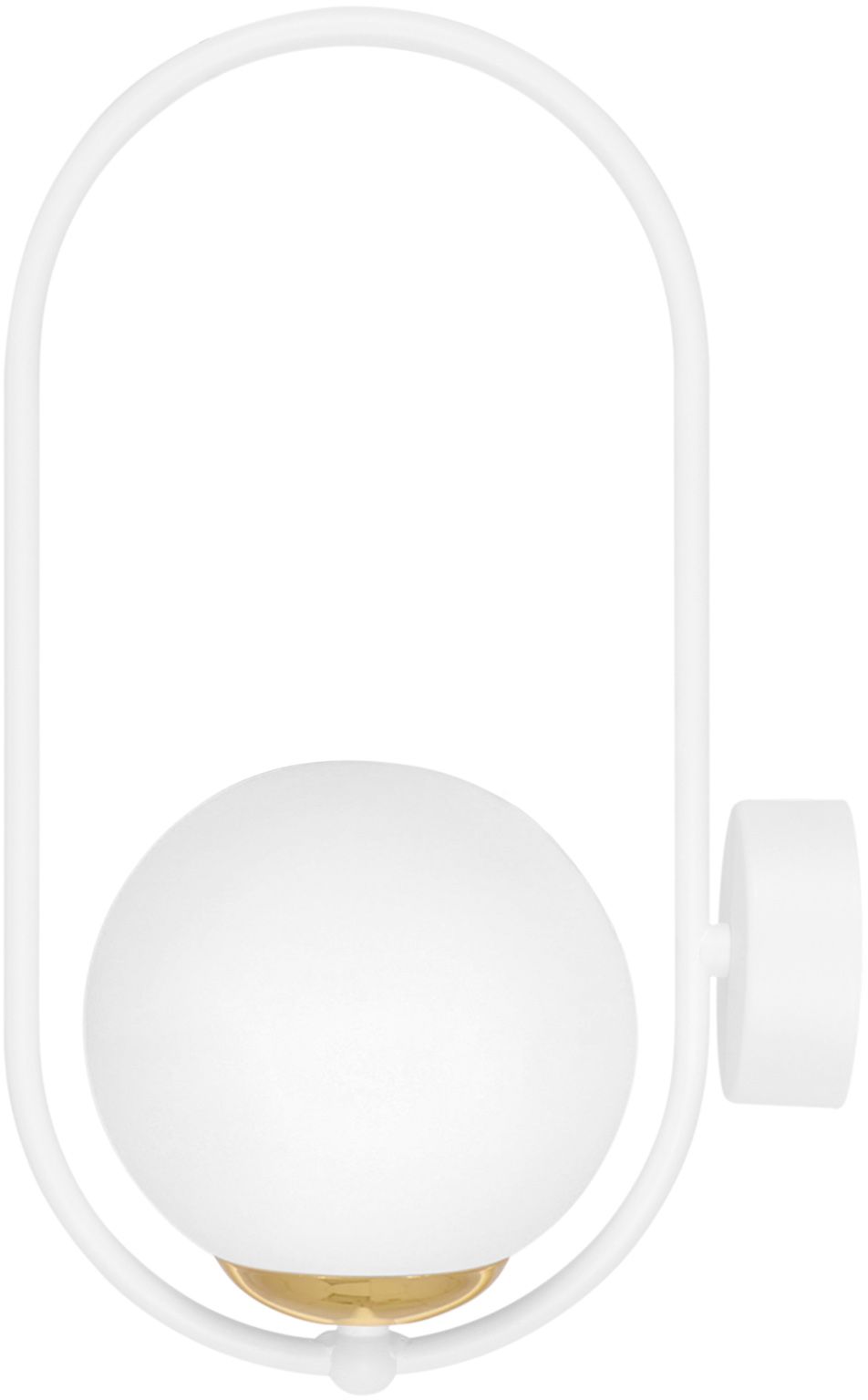 Kaja Malta lampă de perete 1x10 W alb-auriu K-5472