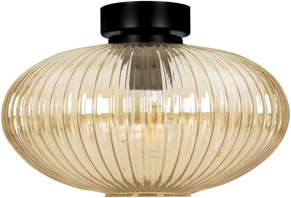 Kaja Drop lampă de tavan 1x15 W negru-chihlimbar K-5674