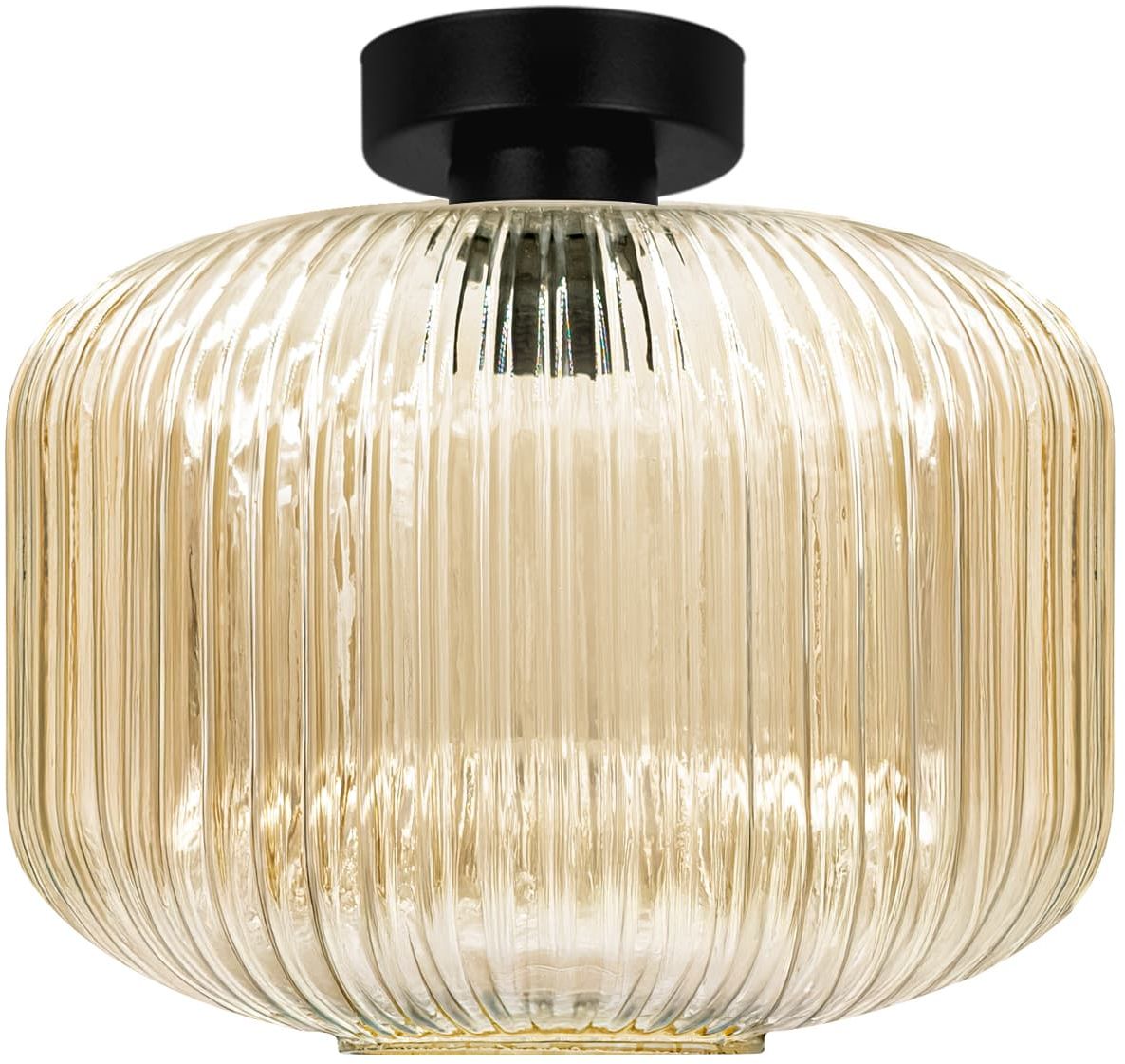 Kaja Clark lampă de tavan 1x15 W negru-chihlimbar K-5653