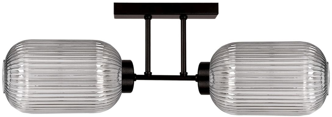 Kaja Silva lampă de tavan 2x15 W negru-grafit K-5753