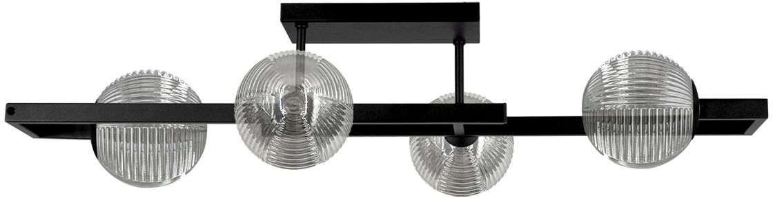 Kaja Tores lampă de tavan 4x10 W negru-grafit K-5771