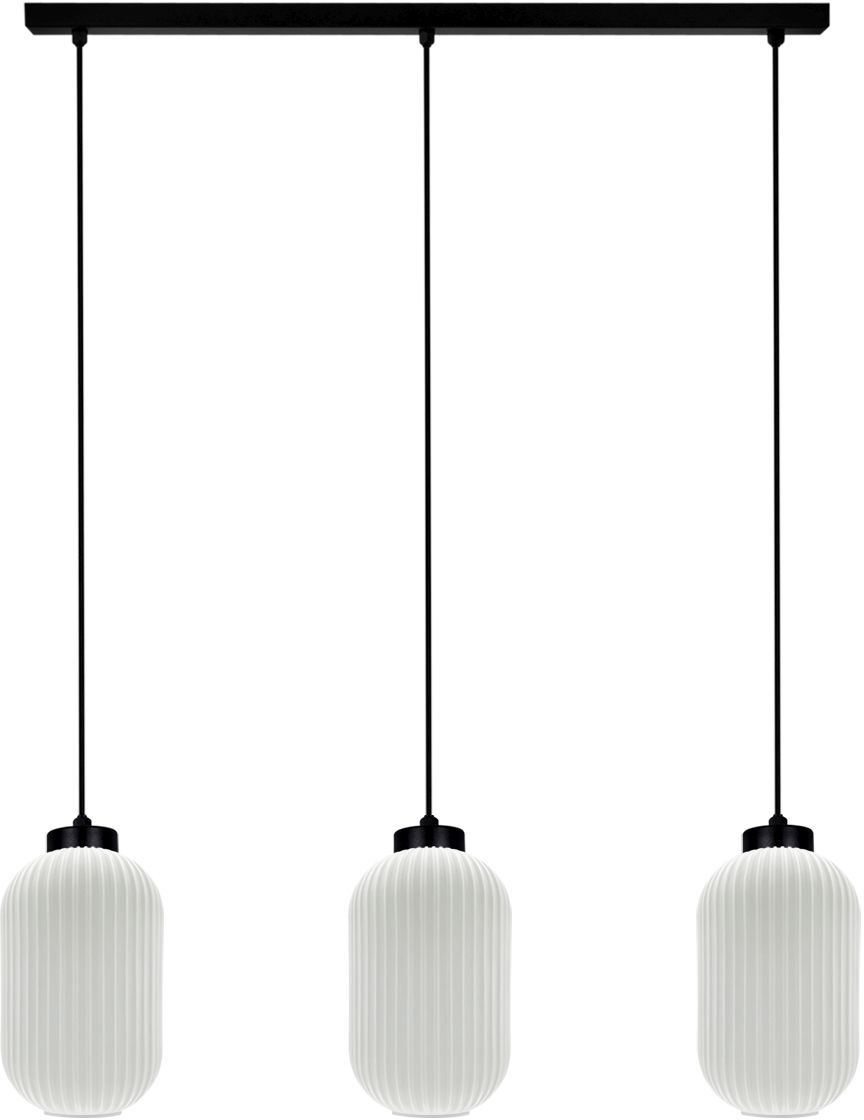 Kaja Vilar lampă suspendată 3x15 W alb-negru K-5734