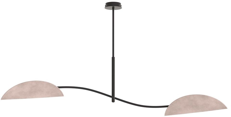 Emibig Lotus lampă de tavan 2x10 W gri 1462/2