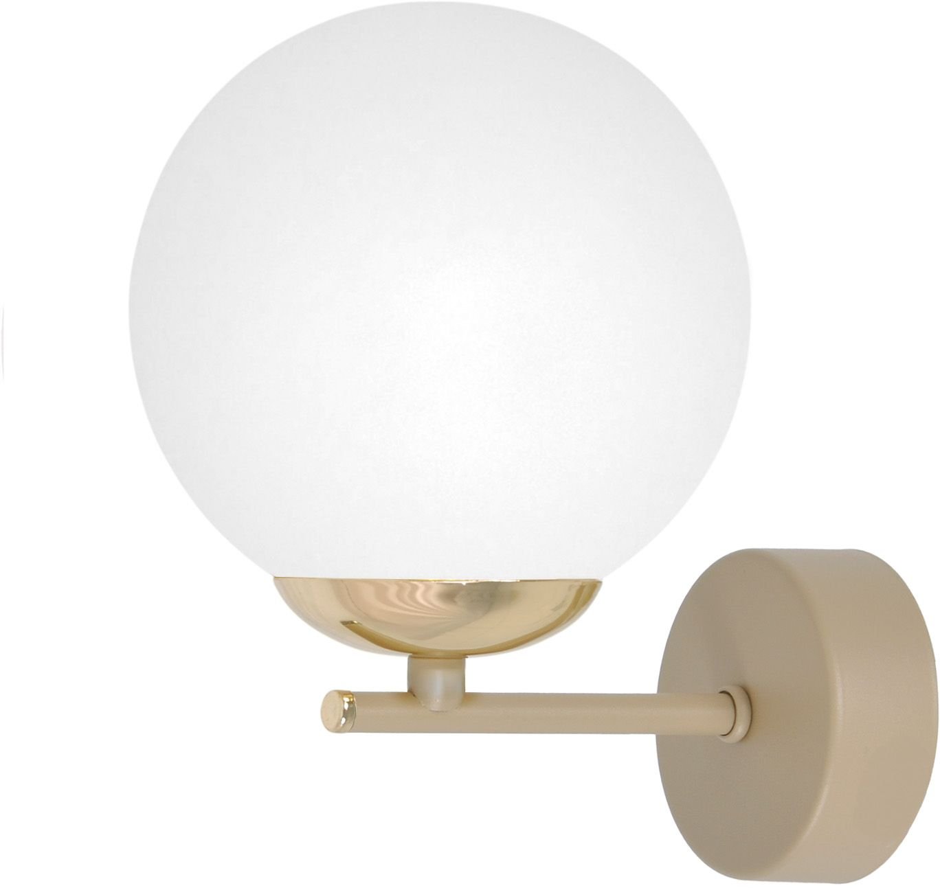 Kaja Savia lampă de perete 1x10 W alb-auriu-bej K-5795