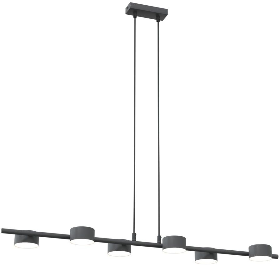 Emibig Sora lampă suspendată 6x12 W negru 1440/6
