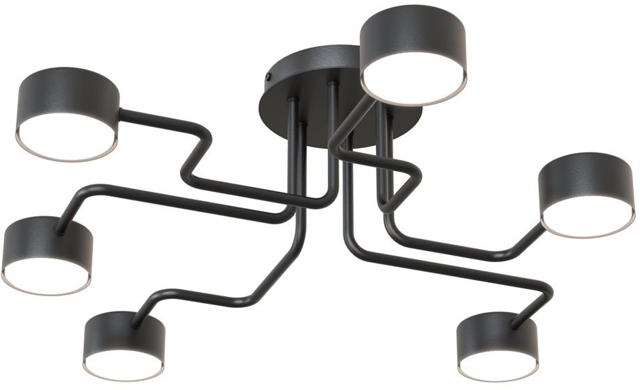 Emibig Kurage lampă de tavan 6x12 W negru 1442/6