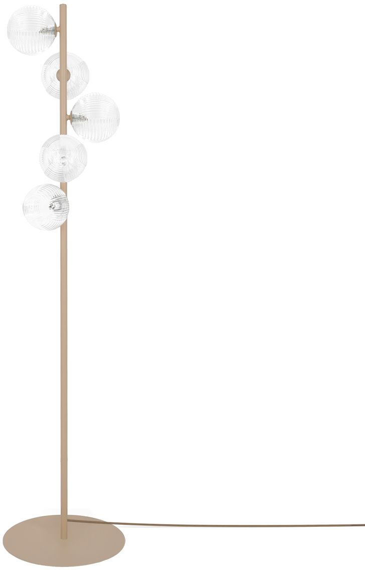Kaja Tesoro lampă de podea 5x10 W transparent-bej K-5702