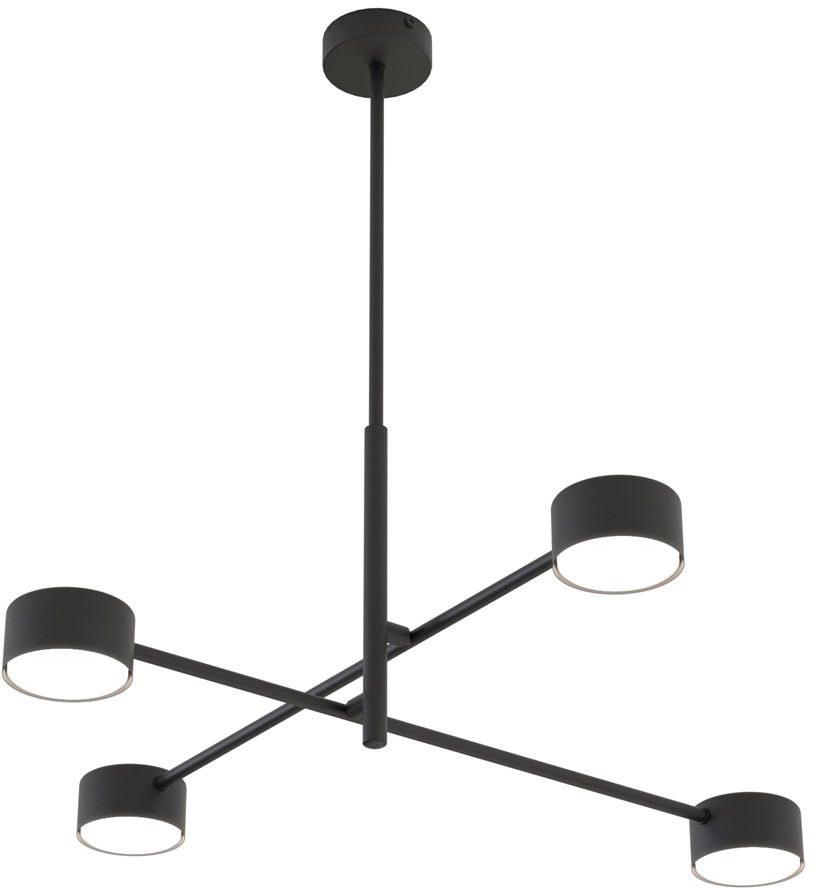 Emibig Natsu lampă suspendată 4x12 W negru 1444/4
