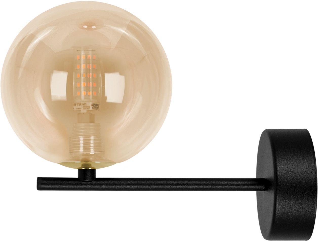 Kaja Galaxy lampă de perete 1x10 W negru-auriu-chihlimbar K-5563