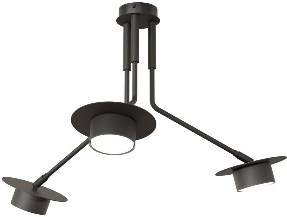 Emibig Mizu lampă de tavan 3x12 W negru 1448/3