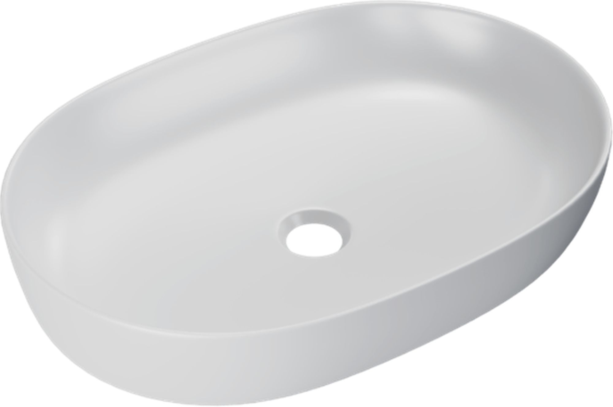 Excellent Jima lavoar 61.5x41.5 cm ovale de blat alb CEAC.2001.615.WHM