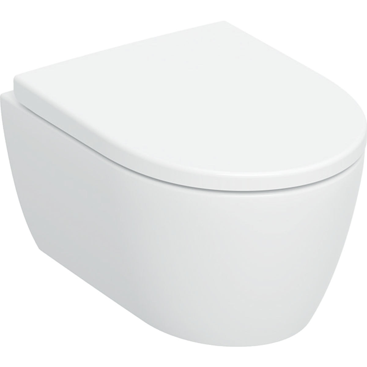Geberit iCon vas wc cu capac soft-close agăţat fără margine cu spălare turbionară alb lucios 503.048.00.8
