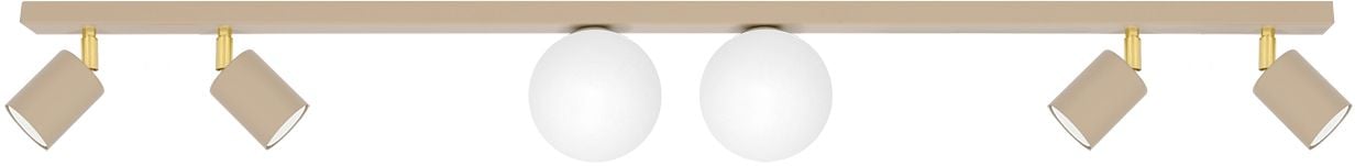 Kaja Aspa lampă de tavan 6x10 W alb-auriu-bej K-5832