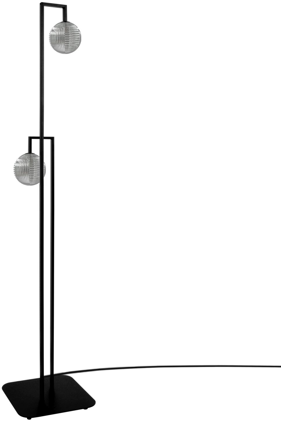 Kaja Tores lampă de podea 2x10 W negru-grafit K-5774