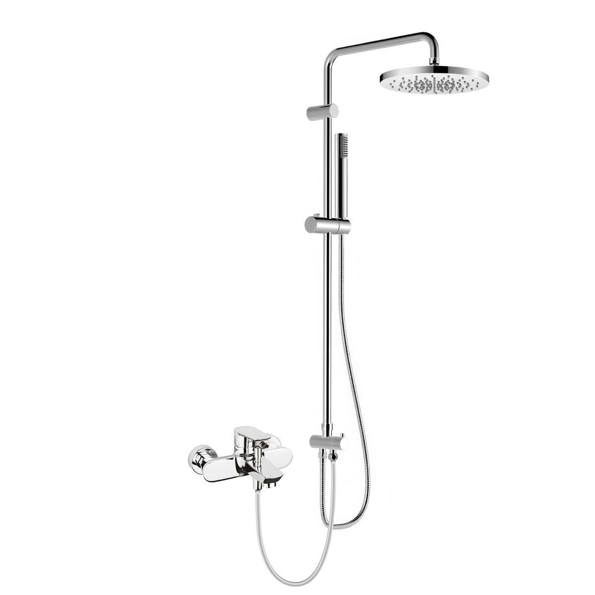 Set set de duș Oltens Molle 36020100, baterie cadă-duș Oltens Vernal 34004100