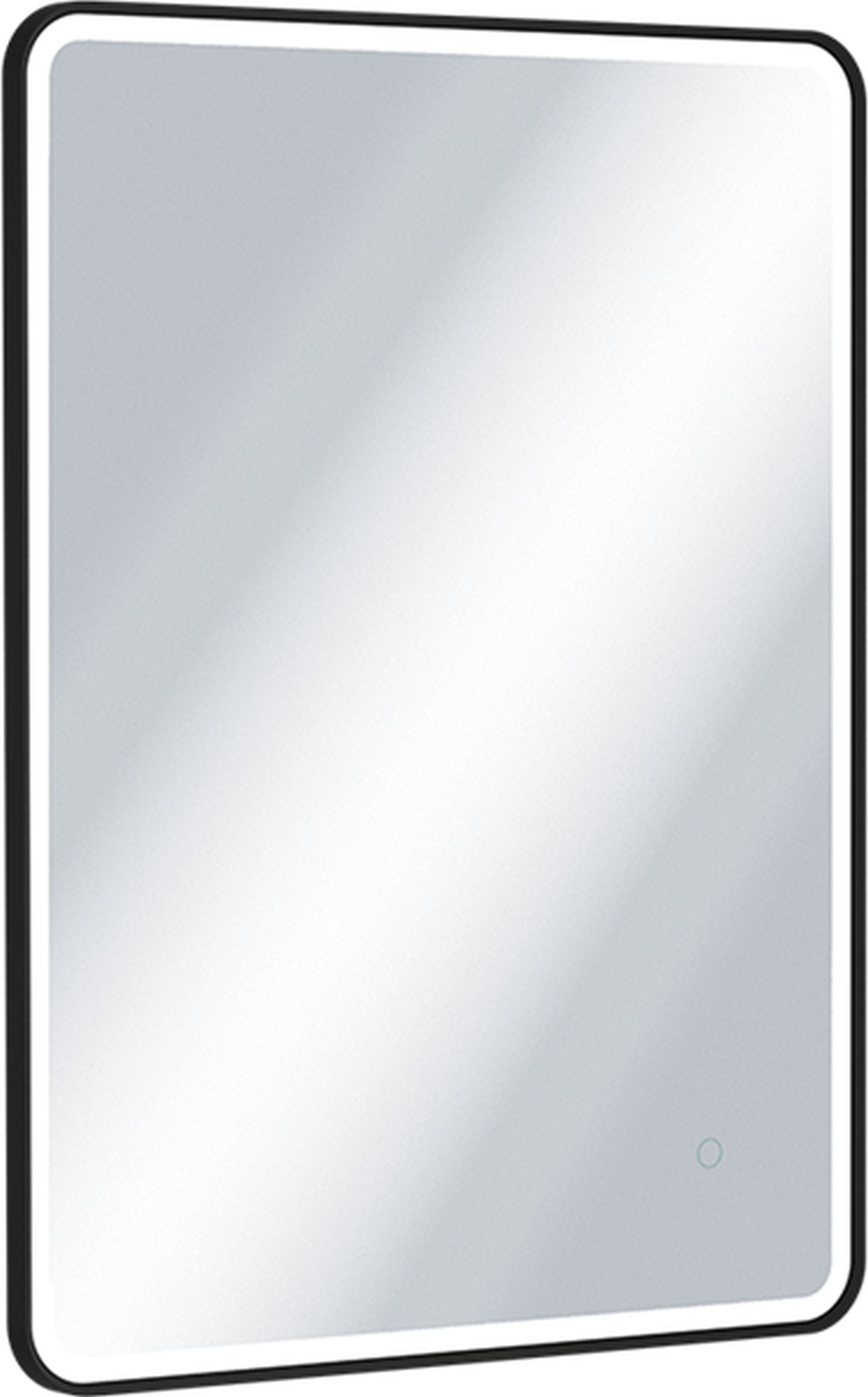 Excellent Corido oglindă 60x80 cm dreptunghiular cu iluminare cu covoraș de încălzire negru DOEX.CO080.060.BL
