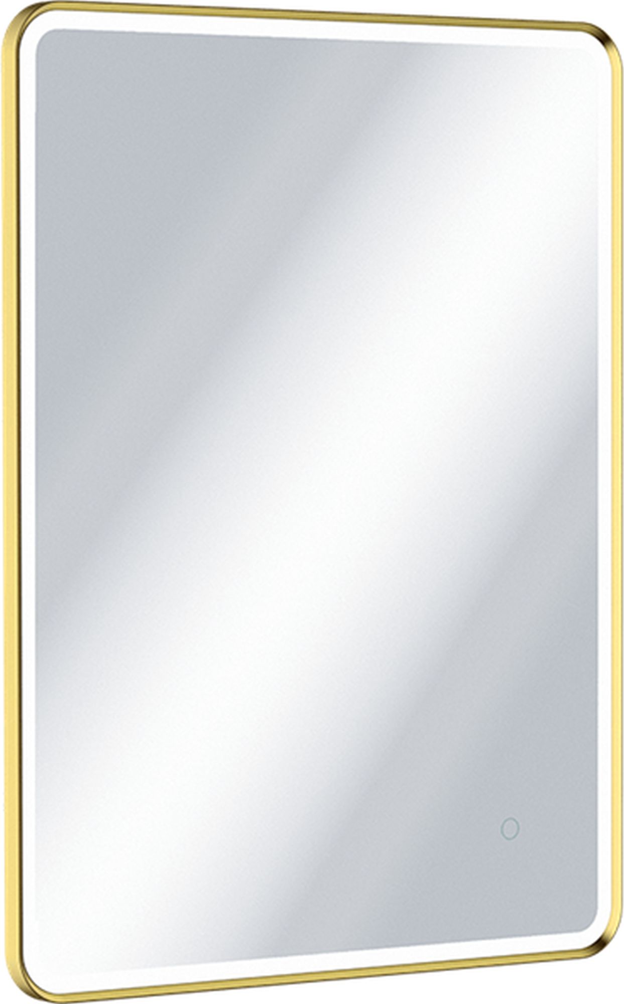 Excellent Corido oglindă 60x80 cm dreptunghiular cu iluminare cu covoraș de încălzire auriu DOEX.CO080.060.GL