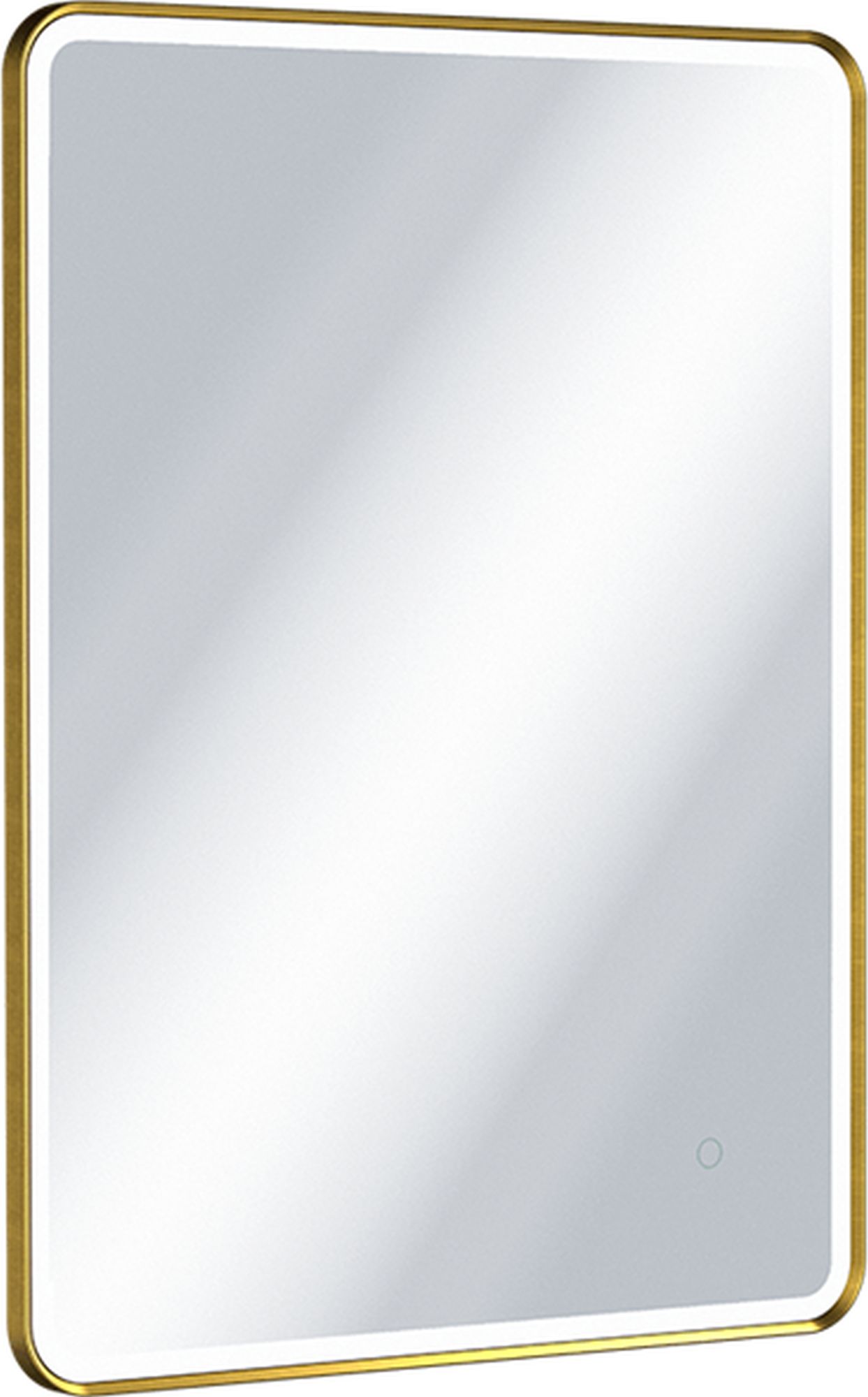 Excellent Corido oglindă 60x80 cm dreptunghiular cu iluminare cu covoraș de încălzire auriu DOEX.CO080.060.GB